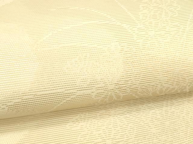 平和屋着物*夏物 六通柄袋帯 草葉文 金銀糸 正絹 逸品 DAAT1891cm