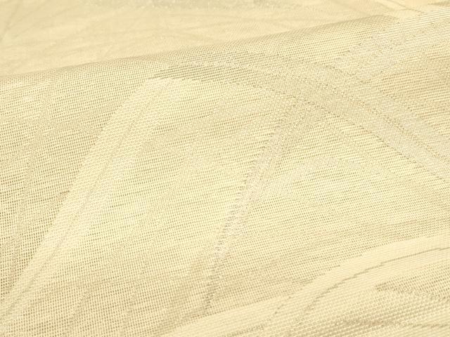 平和屋着物*夏物 六通柄 本袋帯 草葉文 銀糸 正絹 逸品 DAAT1905cm