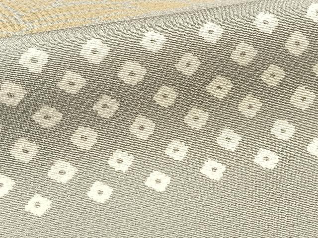 平和屋着物▽上質な小紋 単衣 横段文 正絹 逸品 BAAT9067yc