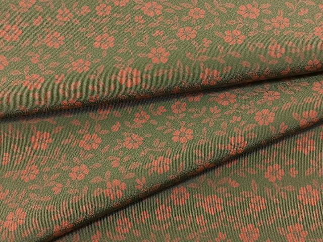 平和屋着物▽上質な小紋 単衣 花尽くし 正絹 逸品 BAAT9079yc