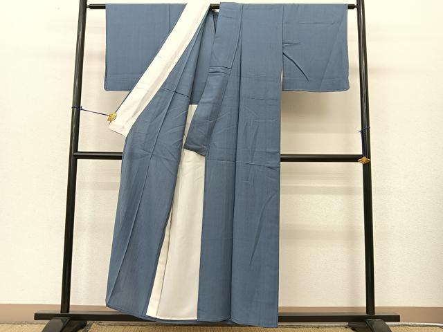 平和屋着物▽上質な紬 単衣 色無地 薄花色 正絹 逸品 未使用 BAAT9076yc
