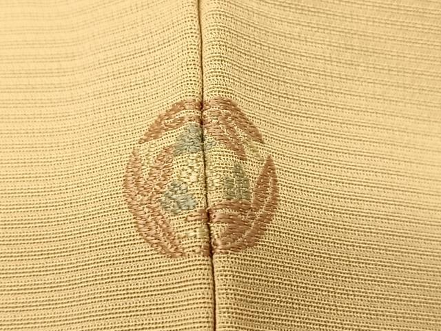 平和屋着物▽訪問着 単衣 竹屋町刺繍 花蝶文 暈し染め 金彩 正絹 逸品 BAAT9084yc
