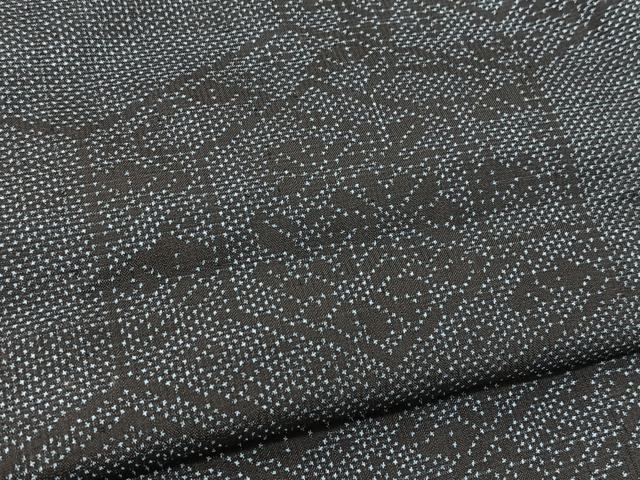平和屋着物▽本場大島紬 単衣 7マルキ 亀甲花文 正絹 逸品 BAAT9101yc