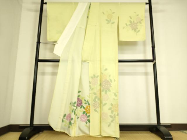 平和屋着物▽訪問着 無双 紗袷 紗×絽 紫陽花 正絹 逸品 未使用 DAAS0714az