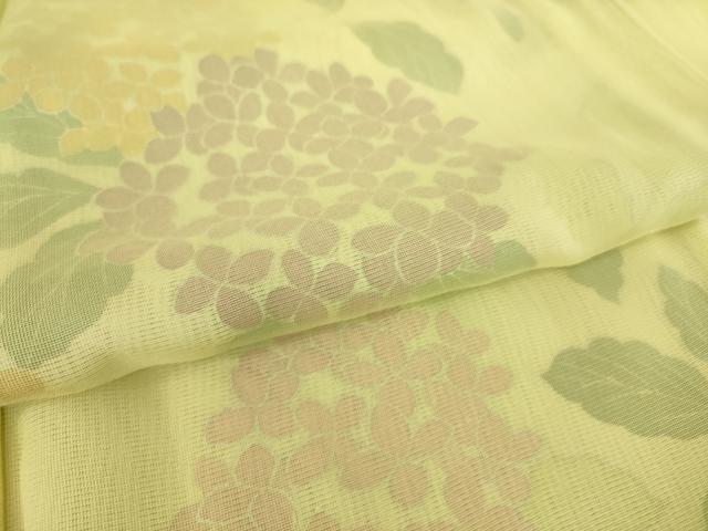 平和屋着物▽訪問着 無双 紗袷 紗×絽 紫陽花 正絹 逸品 未使用 DAAS0714az