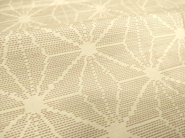 平和屋着物▽本場大島紬 単衣 麻の葉文 正絹 逸品 DAAS0741az