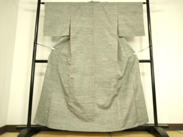 平和屋着物▽上質な紬 単衣 霞文 正絹 逸品 DAAS0767az