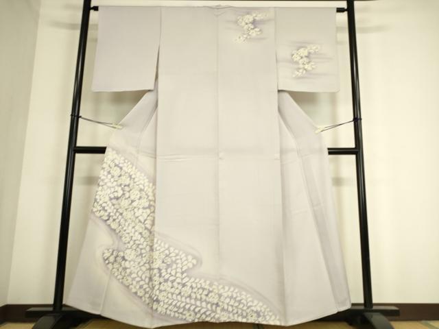 平和屋着物▽訪問着 単衣 辻が花 暈し染め 正絹 逸品 DAAS0796az