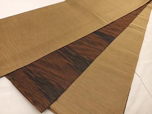平和屋着物◎両面 六通柄袋帯 霞文 正絹 逸品 BAAT4558wb