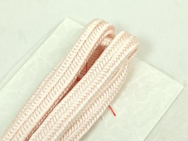平和屋本店●極上 有職組紐道明 帯締め 冠組 鴇色 宮内庁御用 国立博物館御用 東京芸術大学御用 逸品 未使用 DZAA10981kh5