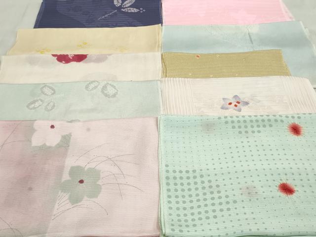 平和屋着物*夏物 和装小物 帯揚げ10枚 全て正絹 逸品 DAAT0653by