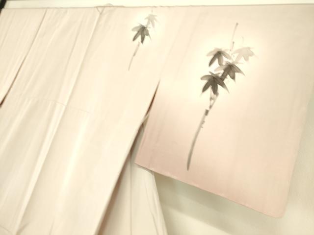 平和屋着物▽訪問着 単衣 笹文 手描き 暈し染め 正絹 逸品 DAAT9004az