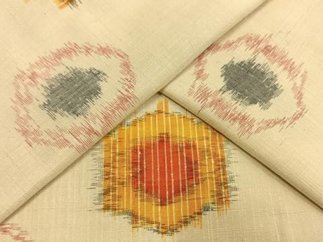 平和屋着物▽上質な紬 単衣 亀甲文様 正絹 逸品 未使用 AAAW1746fy