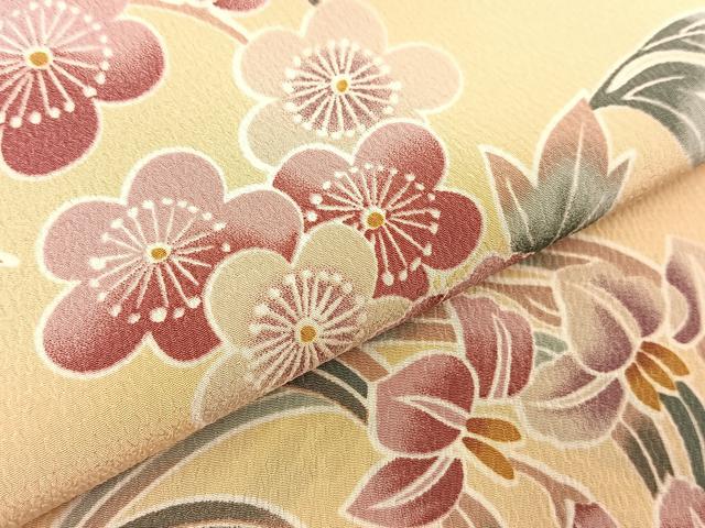 平和屋着物#H・L(アッシュエル) HENRI-LUC CHAPUIS 長羽織 花丸文 洗える着物 BAAT8928gt