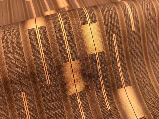 平和屋着物∞道行コート 単衣 ロング丈 幾何学文様 正絹 逸品 BAAT8932gt