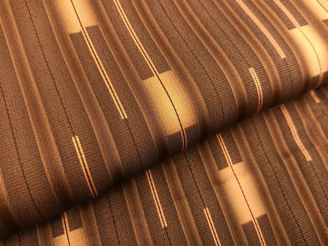 平和屋着物∞道行コート 単衣 ロング丈 幾何学文様 正絹 逸品 BAAT8932gt