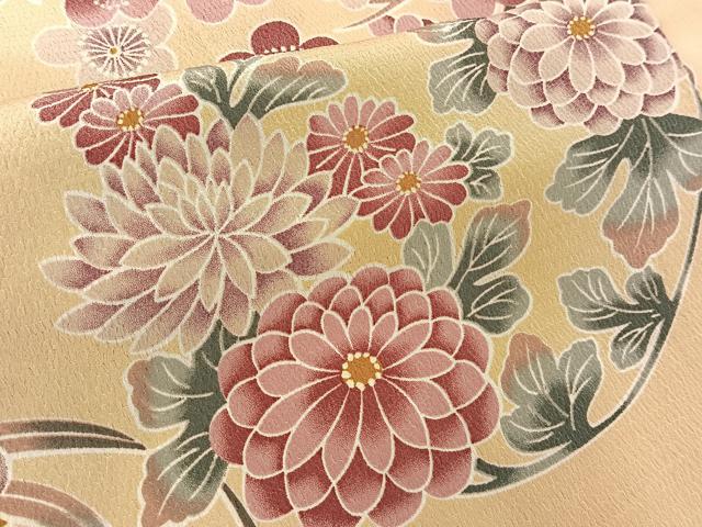 平和屋着物#H・L(アッシュエル) HENRI-LUC CHAPUIS 長羽織 花丸文 洗える着物 BAAT8928gt