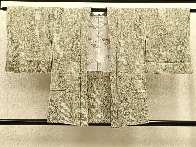 平和屋着物#名門 藤娘きぬたや・総絞り 羽織 吉祥草花文 正絹 逸品 未使用 BAAT8997gt