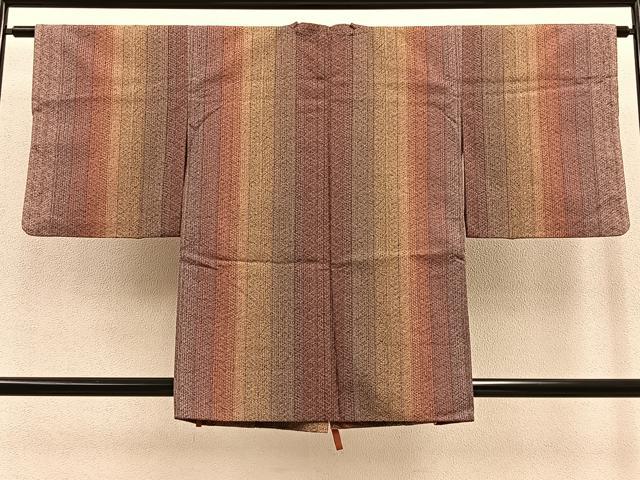 平和屋着物▽道行コート スリーシーズン 春夏秋 塵除け 組織り 正絹 逸品 BAAT9245gt