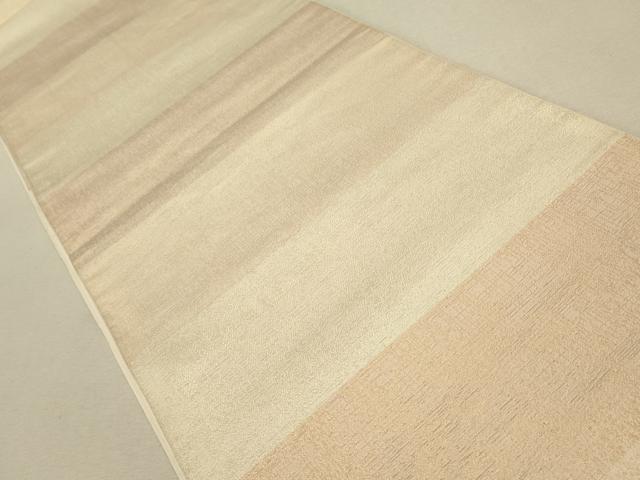 平和屋着物◎六通柄袋帯 横段文 金糸 正絹 逸品 CAAS4312qe