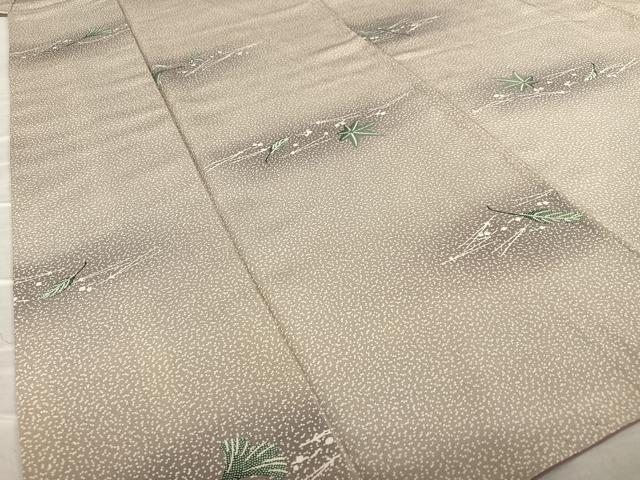 平和屋着物●上質な小紋 吹き寄せ文 暈し染め 正絹 逸品 AAAW9058zg