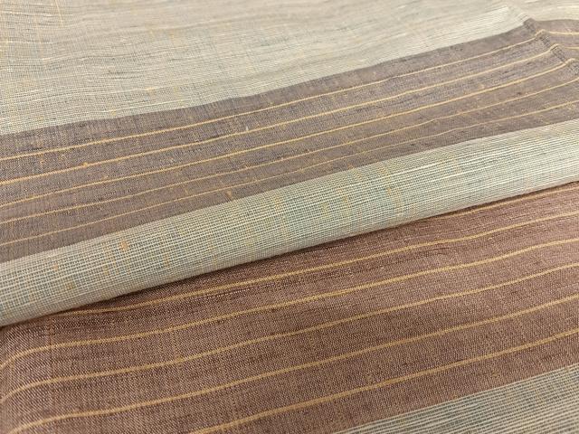 平和屋着物●上質な紬 訪問着 横段文 正絹 逸品 AAAW9084zg