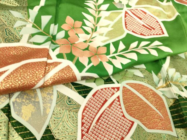 平和屋着物▽訪問着 単衣 吉祥花文 金彩 正絹 逸品 DAAT9106az
