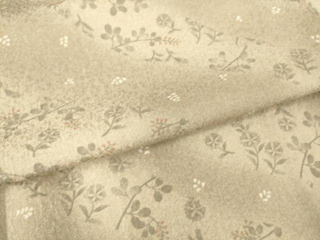 平和屋着物▽上質な小紋 単衣 草花斜線文 暈し染め 正絹 逸品 DAAT9120az