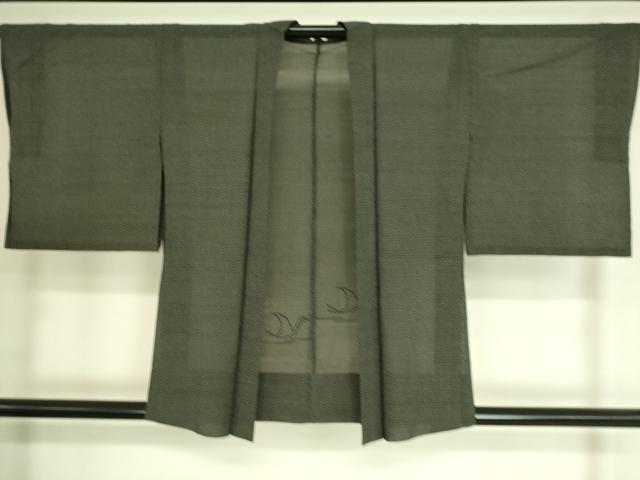 平和屋着物▽本塩沢 羽織 スリーシーズン 春夏秋 塵除け 飛鳥文 正絹 逸品 DAAT9151az