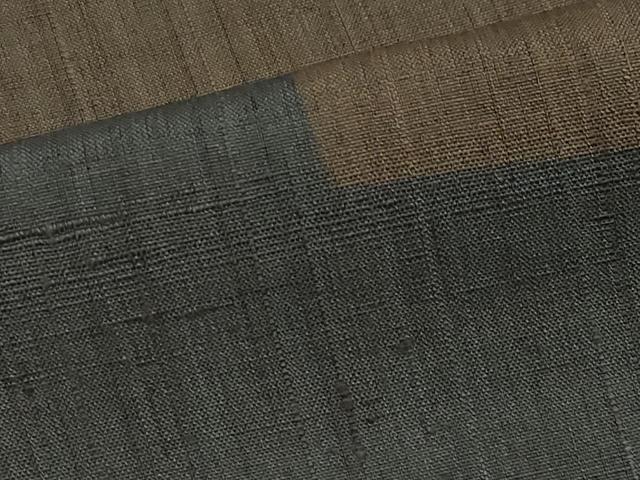 平和屋本店●極上 Maru Factory 丸山正 紬 刺繍 横段文 逸品 CYAA2623s5