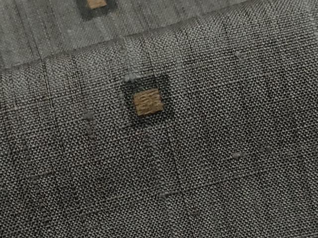 平和屋本店●極上 Maru Factory 丸山正 紬 刺繍 横段文 逸品 CYAA2623s5