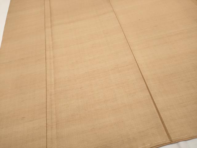 平和屋本店■極上 国指定重要無形文化財 本場久米島紬 草木染 泥染 手織 伽羅色地 証紙付き 逸品 未使用 CYAA2629s5