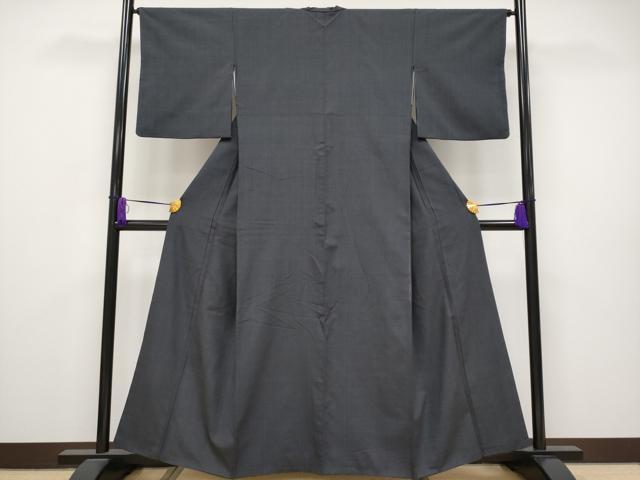 平和屋着物●極上 本場結城紬 重要無形文化財 色無地 蝋色地 逸品 CYAA2761s5