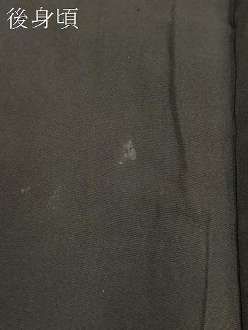 平和屋着物#男性 長羽織 黒紋付き 正絹 逸品 CAAT5809id
