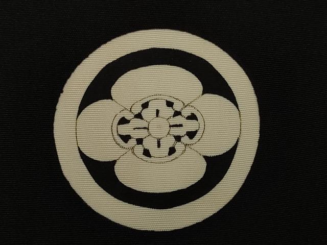 平和屋着物#男性 長羽織 黒紋付き 正絹 逸品 CAAT5809id