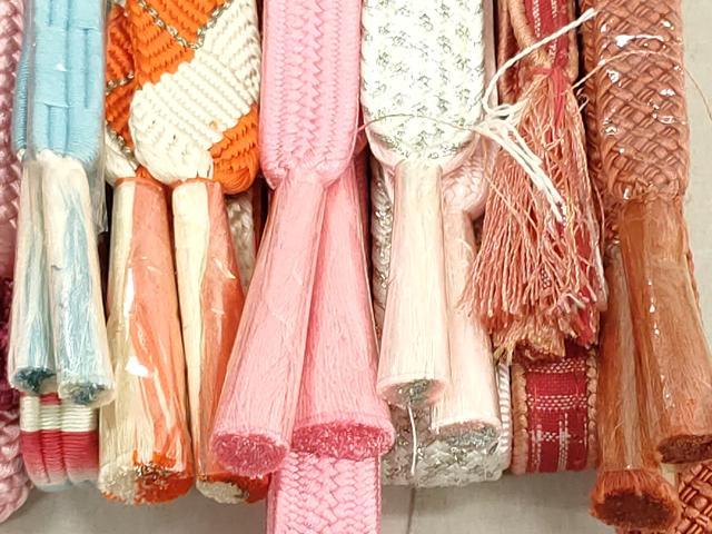平和屋着物●和装小物 帯締め10本 絣 くみひも 手組紐 金銀糸 高島屋扱い 逸品 未使用 DAAT0693by