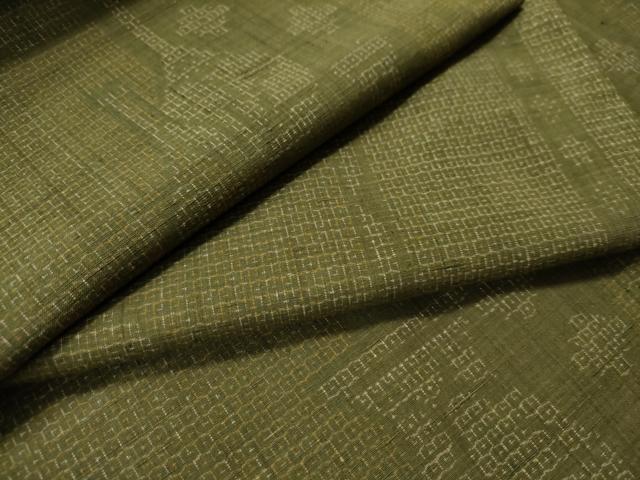 平和屋着物●結城紬 80亀甲 陶器吉祥文 正絹 逸品 CAAU1720yc