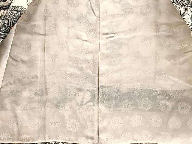 平和屋着物#羽織 手描き 乱菊 草花文 金彩 正絹 逸品 未使用 BAAU0093gt