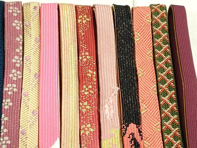 平和屋着物●和装小物 帯締め20本 高麗組 冠組 笹浪組 金銀糸 逸品 DAAT0772by