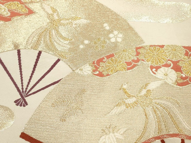平和屋着物■袋帯 西陣 まとめて100点 鳳凰 向かい鶴 孔雀 人物 蝶 更紗 花柄 宝相華 金銀糸 証紙付き など 未使用品あり 全て正絹 se3392