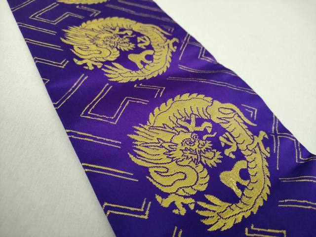 平和屋着物●半幅帯 龍の丸 金糸 DAAU5336ps