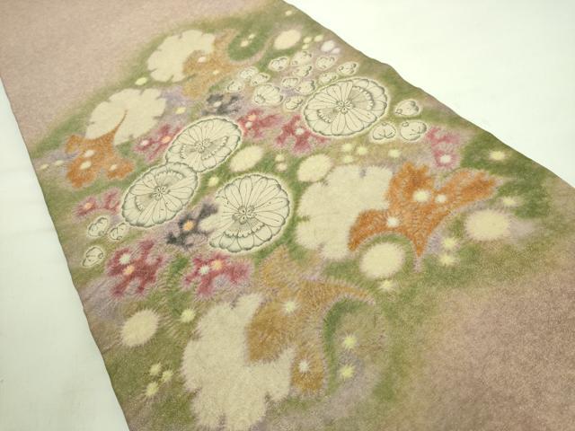 平和屋本店■最高級 初代 久保田一竹 幻の辻が花 太鼓柄袋帯 薫 金通し地 共箱付き 逸品 DZAA7454kh5