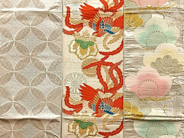 平和屋着物■袋帯 西陣 まとめて100点 鳳凰 鶴 鴛鴦 孔雀羽 風景 花柄 七宝 正倉院 金銀糸 着用可能多数 未使用品あり 全て正絹 mmm850