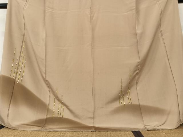 平和屋着物●訪問着 草花文 暈し染め ロング丈 正絹 逸品 AAAX0700zg