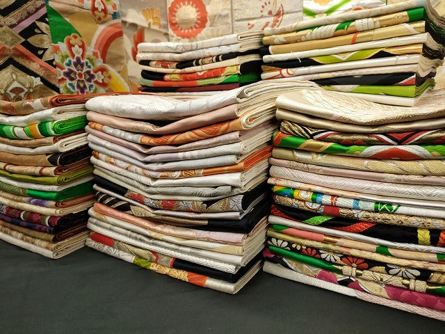 平和屋着物■袋帯 西陣 まとめて100点 向かい鳳凰 孔雀 向かい蝶 鳳凰 辻が花 更紗 花柄 宝相華 金銀糸 未使用品あり 全て正絹 se3410