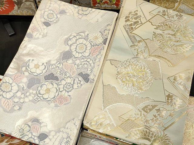平和屋着物■袋帯 西陣 まとめて100点 向かい鳳凰 孔雀 向かい蝶 鳳凰 辻が花 更紗 花柄 宝相華 金銀糸 未使用品あり 全て正絹 se3410
