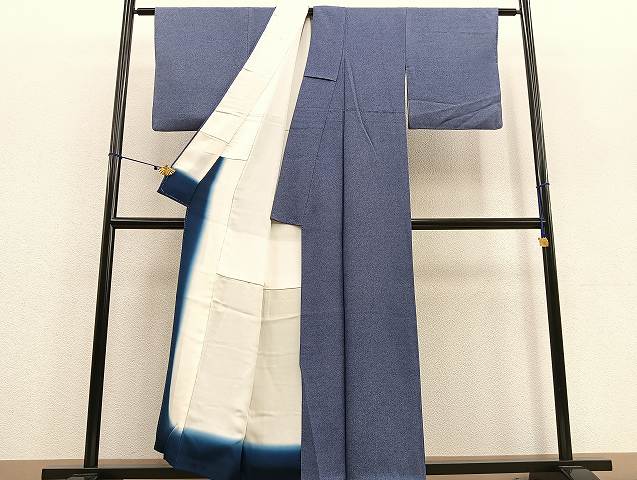 平和屋着物●江戸小紋 極小鮫小紋柄 正絹 逸品 BAAU4638gt