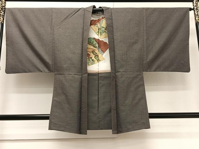 平和屋着物#男性 本場大島紬 羽織 100亀甲 総詰め 正絹 逸品 CAAV5623id