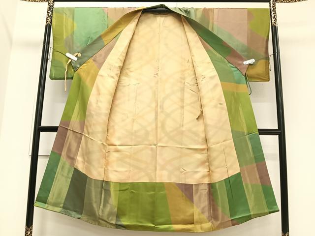 平和屋着物∞道中着 霞文 金通し地 ロング丈 正絹 逸品 CAAV5639id