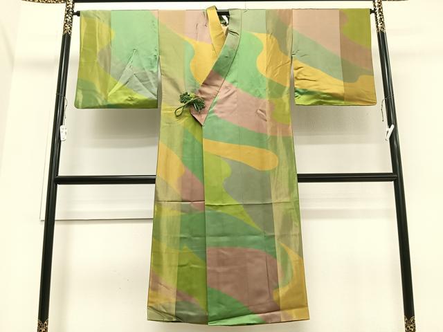 平和屋着物∞道中着 霞文 金通し地 ロング丈 正絹 逸品 CAAV5639id